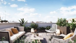 piso cadiz playa la caleta barrio de la viña nuevo terraza