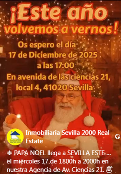 PAPA NOEL llega a SEVILLA ESTE. 