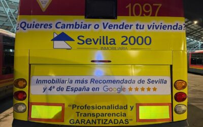 Cambiamos el mensaje en nuestros Autobuses TUSSAM de nuevo en Sevilla !!!. 